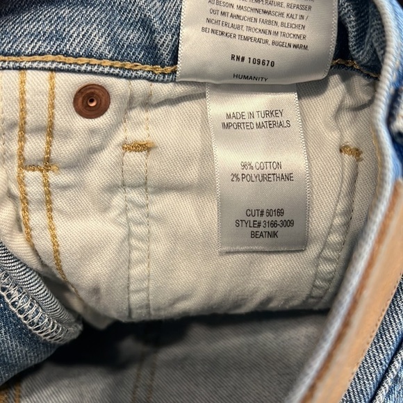 Citizens of Humanity Beatnik Raw Hem Denim Mini Skirt Size 25 - Picture 9 of 9